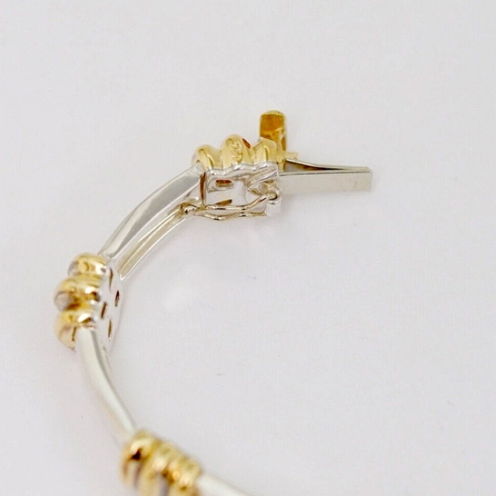 SOLD IN MY STORE 18K Tiffany and Co. 1995 Atlas Sterling Silver & Yellow Gold - Picture 7 of 10